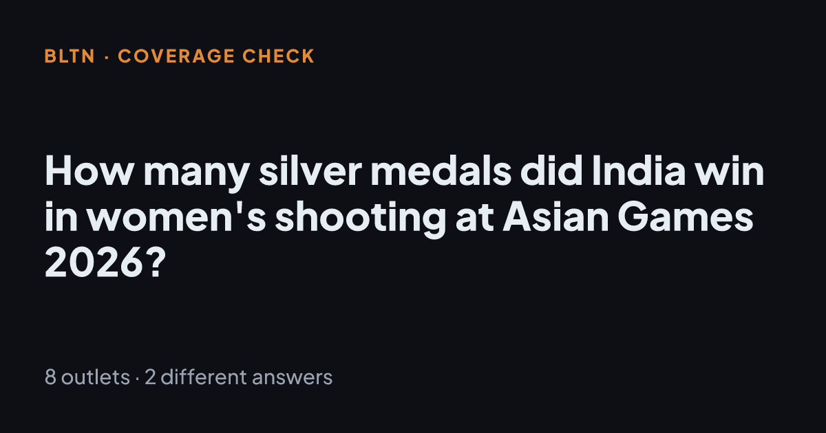 How many silver medals did India win in women's shooting at Asian Games 2026?