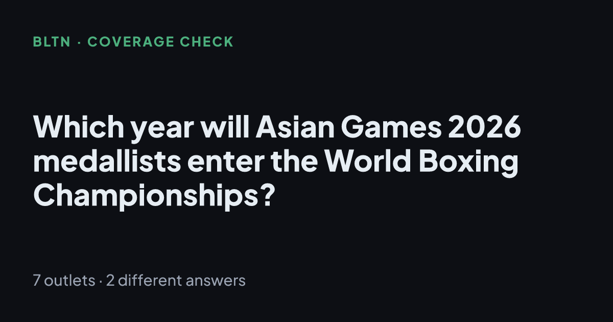 Which year will Asian Games 2026 medallists enter the World Boxing Championships?